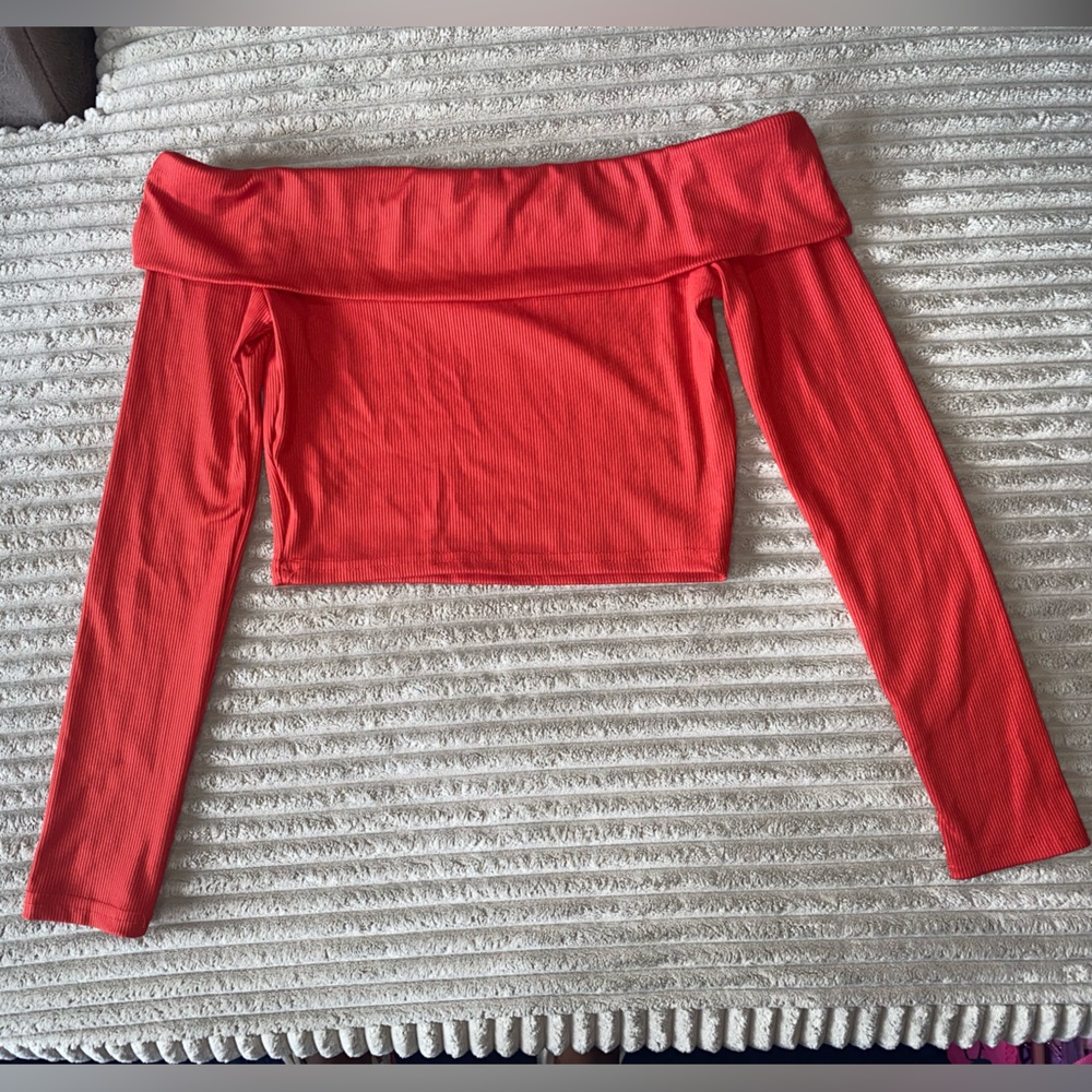 SHEIN Vibrant Red Knit Top